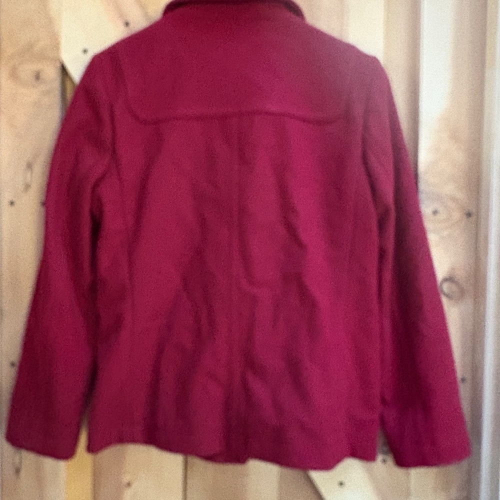 Red Peacoat Sz S - Picture 2 of 3